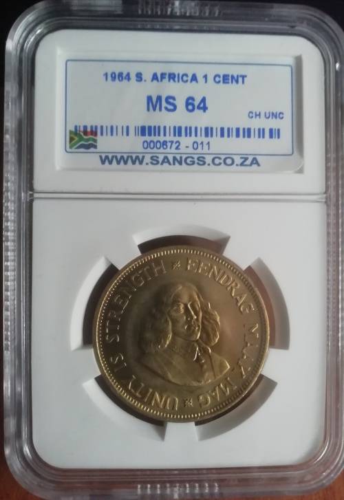 1964 S. Africa 1 cent